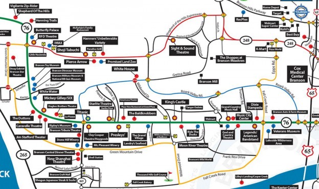 More Roads Scholars Enjoy Traveling Around Branson With Ease The   150702 Colored Route Map 624x370 
