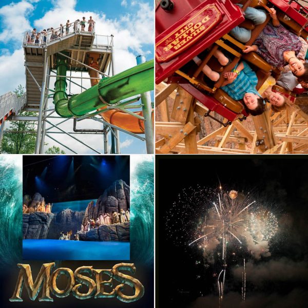 "KaPau Plummet" at White Water, Silver Dollar City's "Outlaw Run," Sight and Sound's "Moses" and Fireworks are just part of the fun and excitement in Branson over Memorial Day Weekend! 